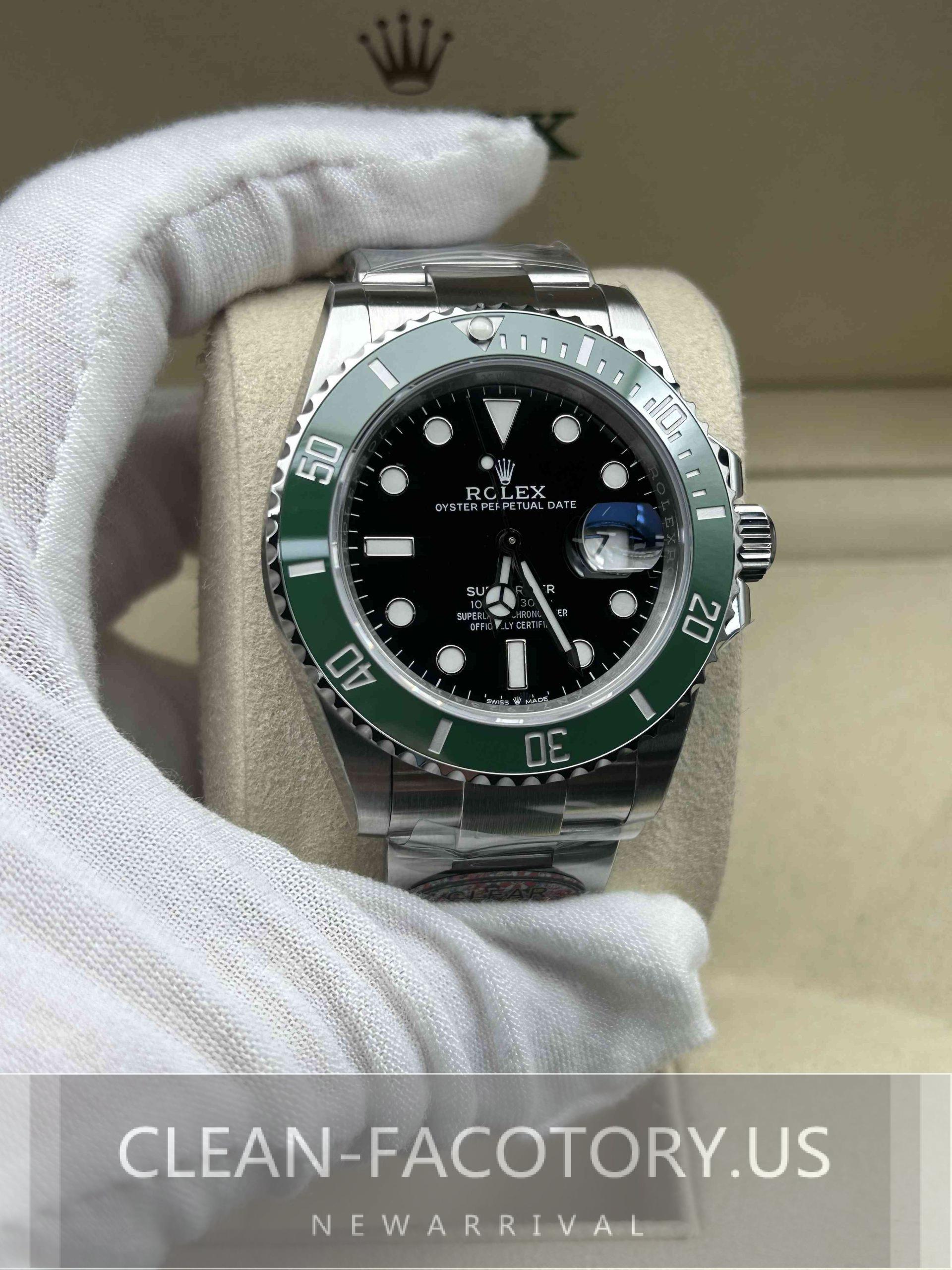 Clean Factory Rolex Submariner 126610LV 41mm Starbucks Green