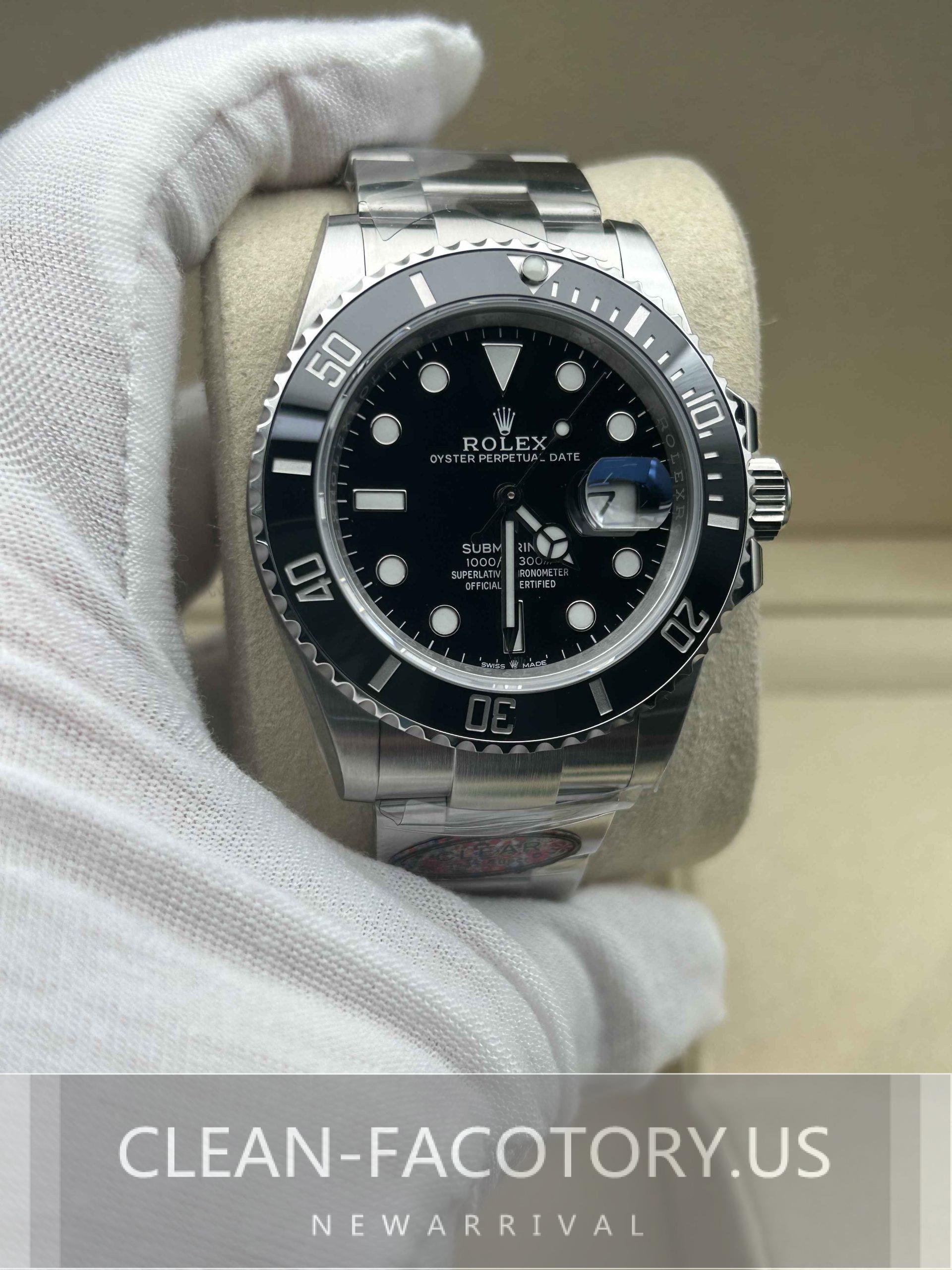 Clean Factory Rolex Submariner 126610LN 41mm Black Ceramic Bezel