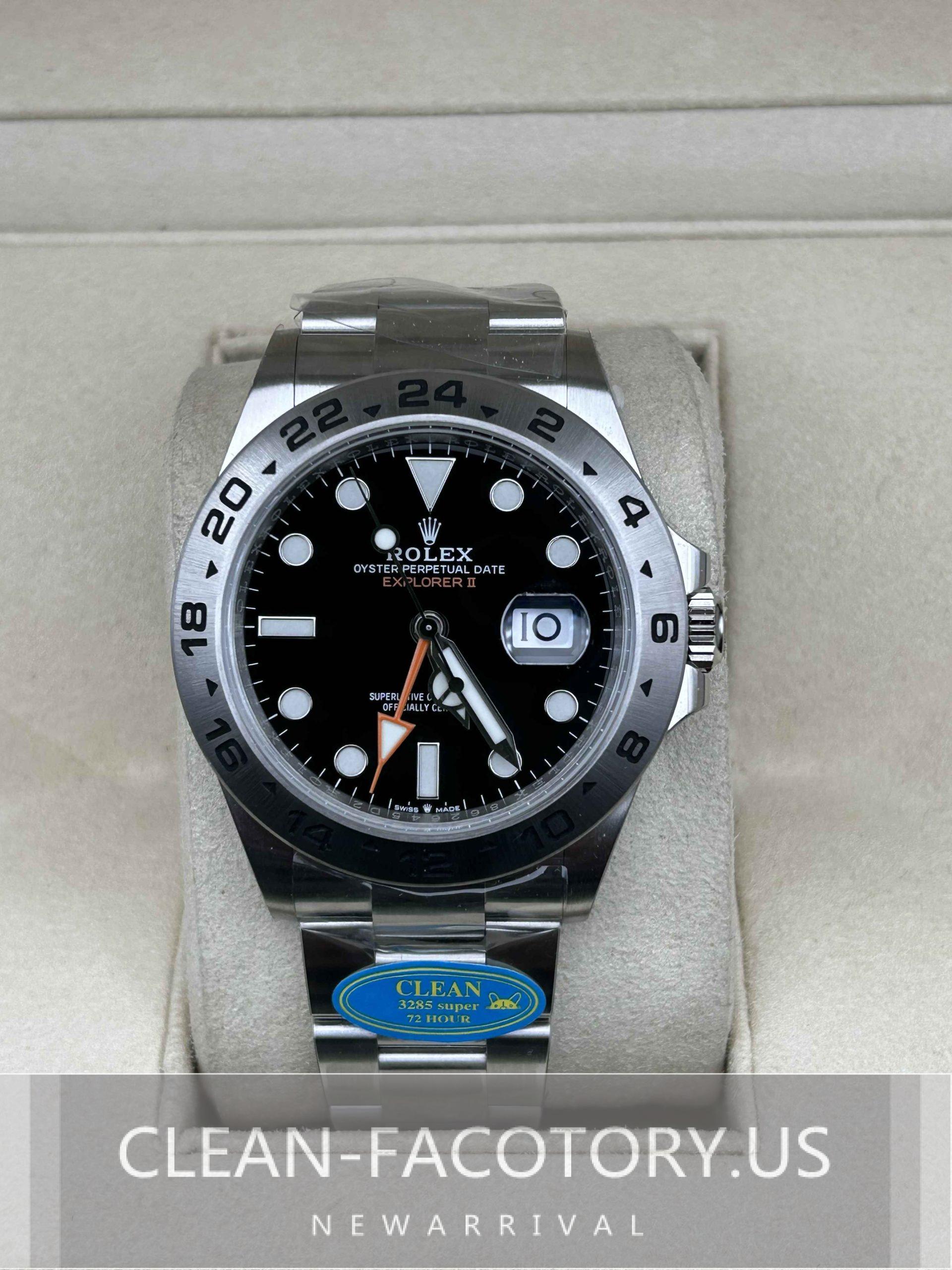 Explorer ii black online dial