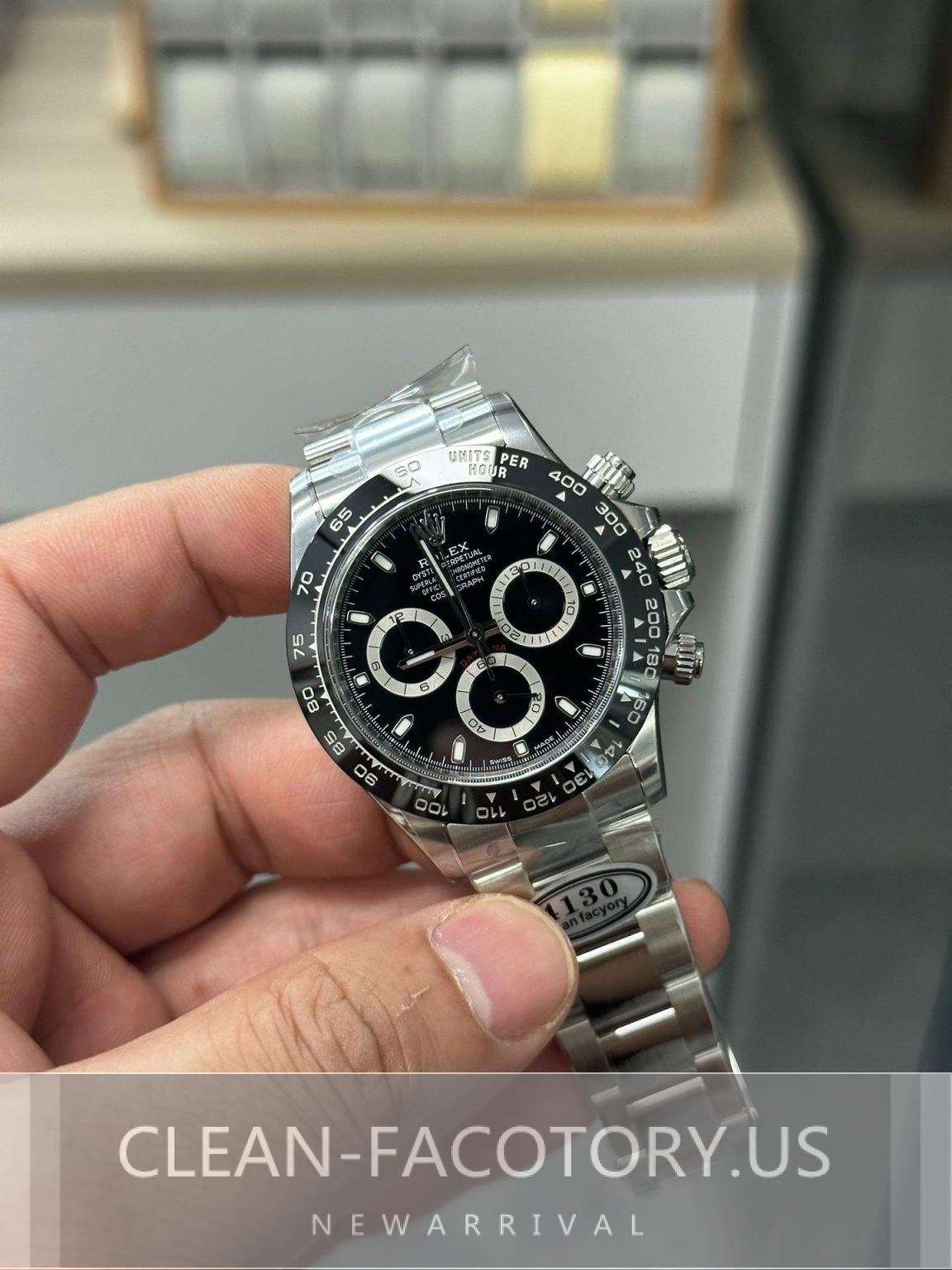 Clean Factory Rolex Black Ceramic Daytona 126500 Comprehensive Review ...