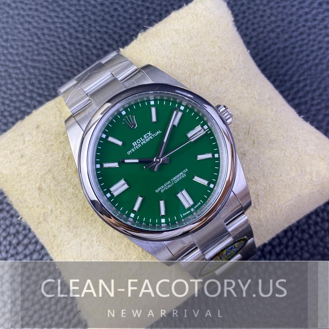 Clean Oyster Perpetual Green