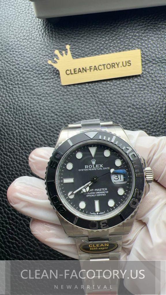 CLean Rolex Yacht-Master White Gold Replica