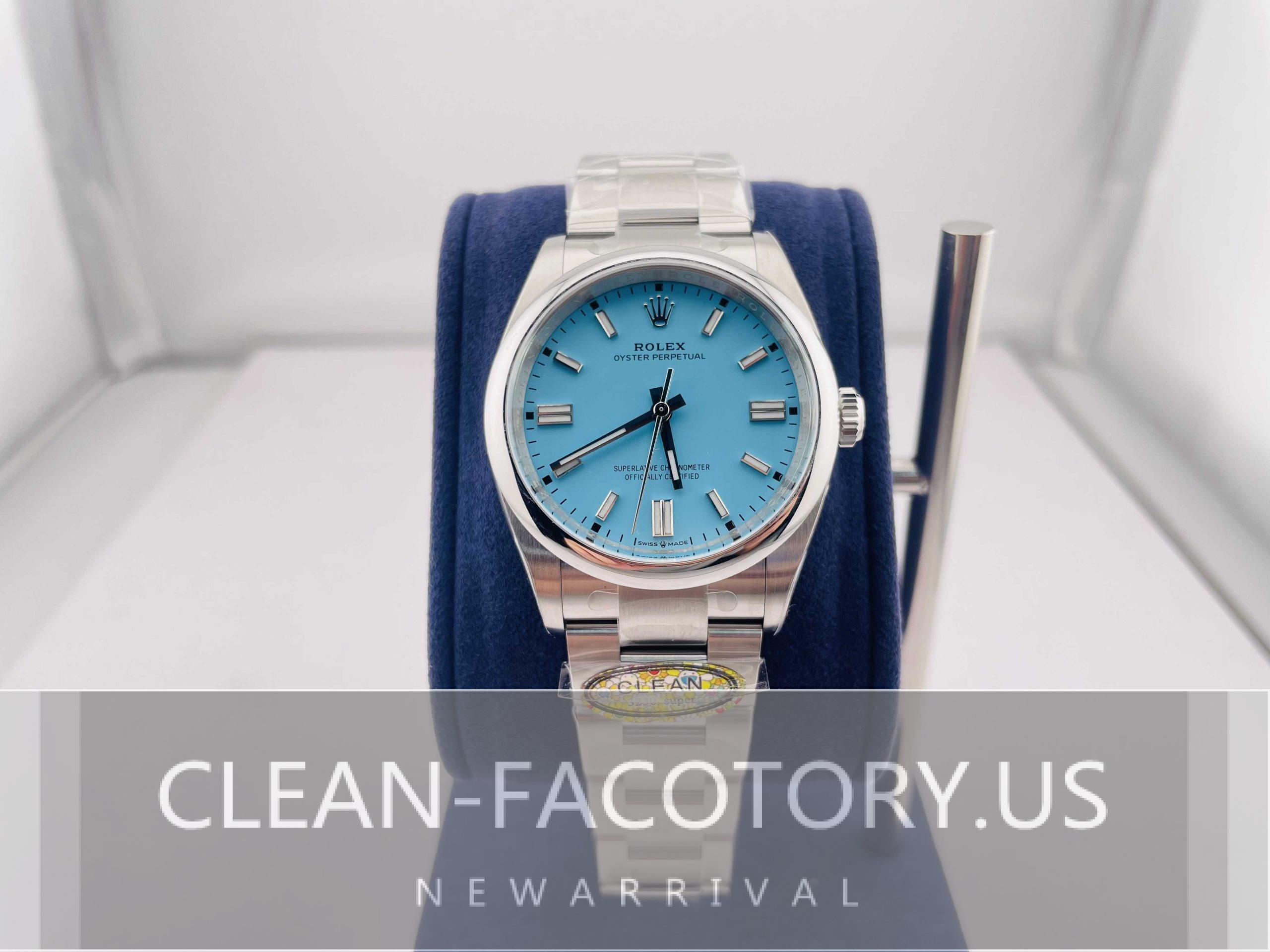 C Factory Rolex Oyster Perpetual Tiffany Blue