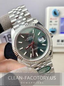 Clean Rolex Datejust Green Dial