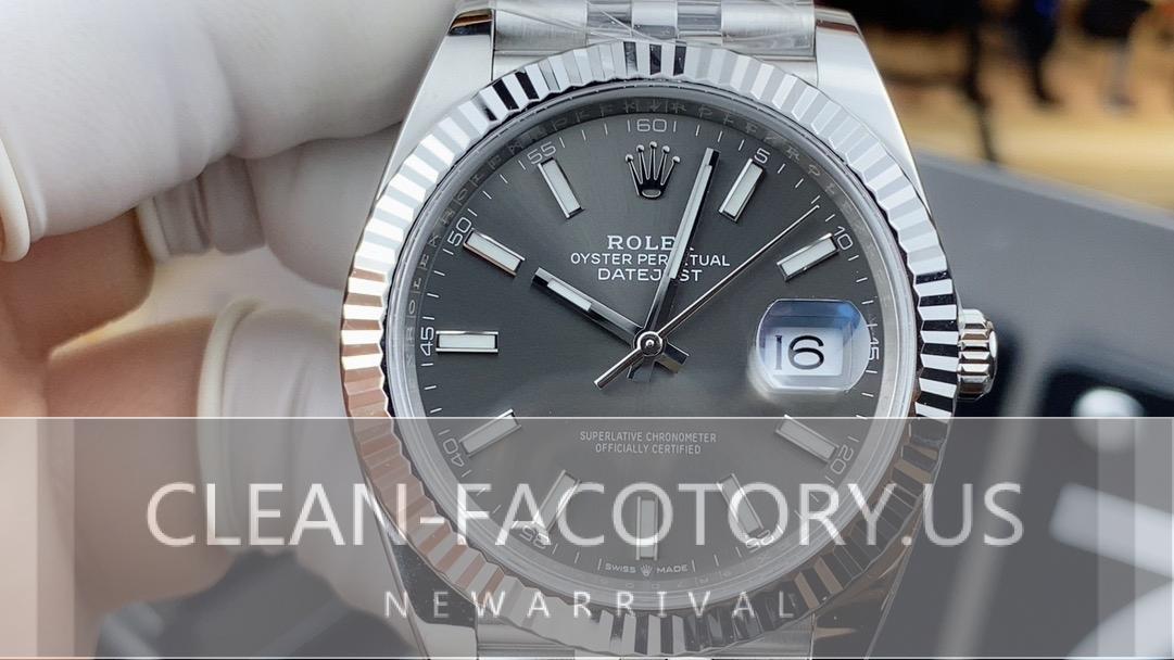 Clean Rolex Datejust Jubilee Grey