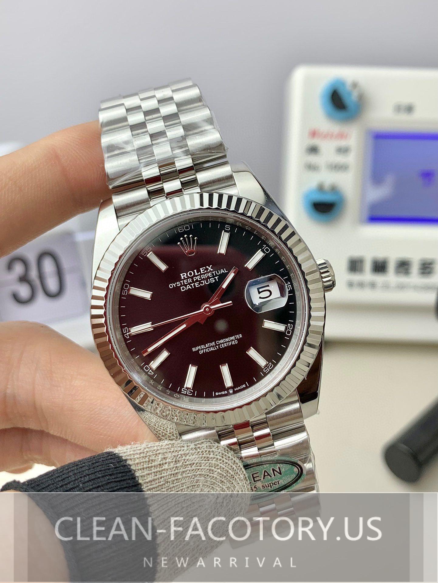 Clean Factory Rolex Datejust Black Dial