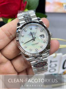 Clean Factory Rolex Datejust Mother of Pearl